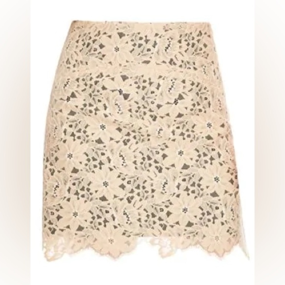 Sandro Helena High-waisted Lace Mini Skirt